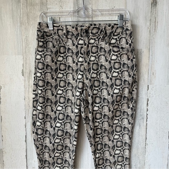 Good American Good Legs Snake Print Skinny Jeans Size 30 - Picture 3 of 11